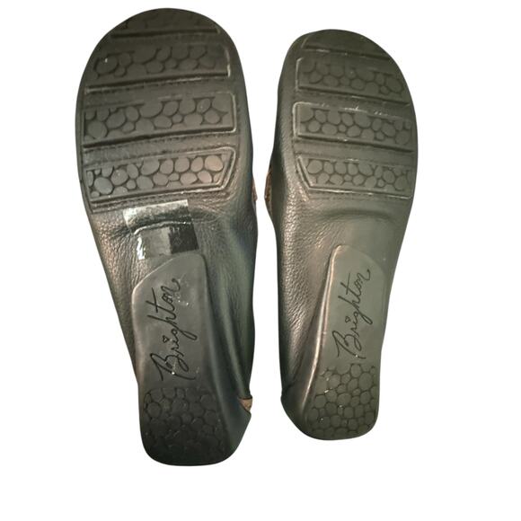 Brighton Leather Flats "Native" Made in Brazzil Black/Brown  7.5 - Picture 5 of 9